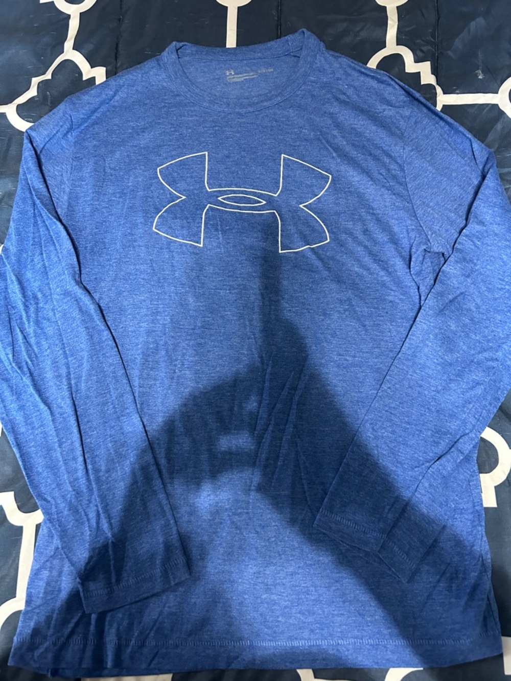 Under Armour Royal Blue Long Sleeve Logo Tee
